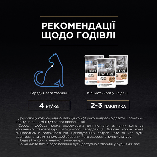 ПроПлан пауч 85г д/кота для домашніх Лосось в соус 26шт/уп 1шт