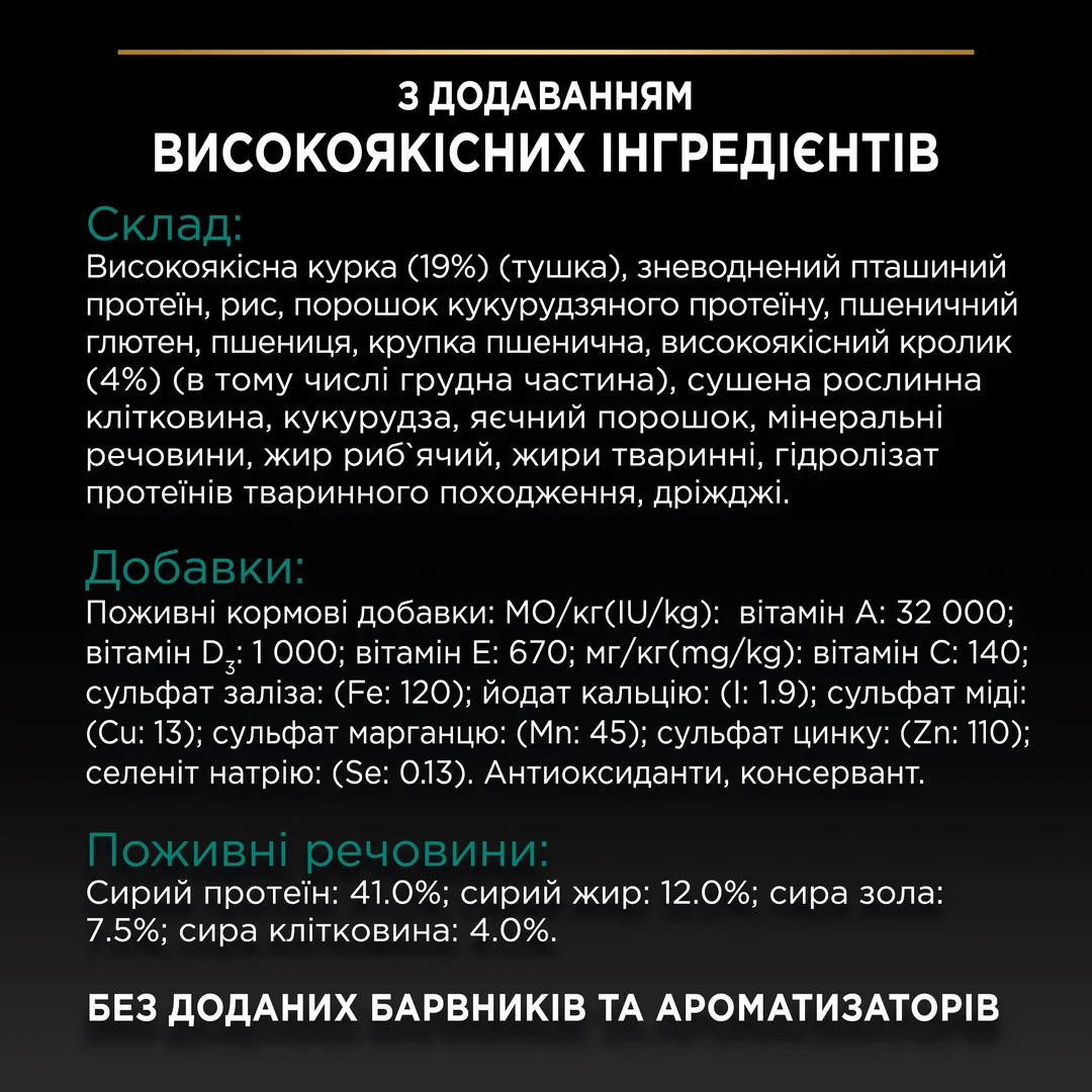 ПроПлан 1,5кг д/кота Стерильні Кролик