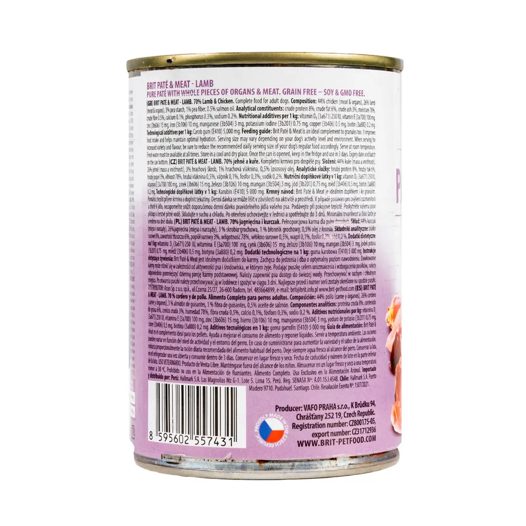 Brit Care Бріт конс.400г д/собак ПетМіт Ягня