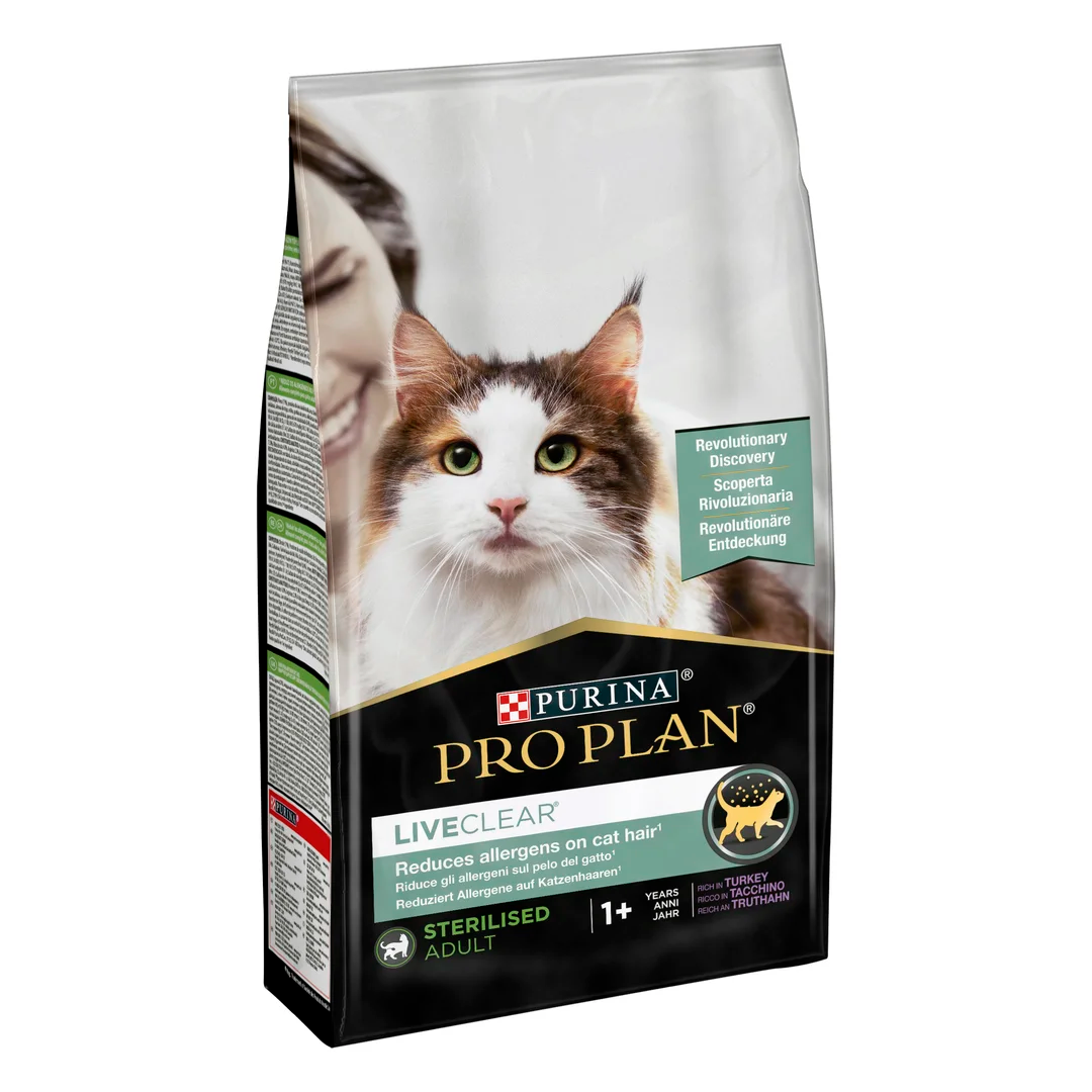 ПроПлан 1,4кг д/кота LiveClear Стерильні Індичка