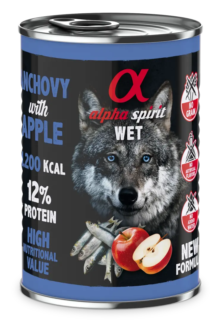 Alpha Spirit соб/конс 400г анчоус/червоне яблуко