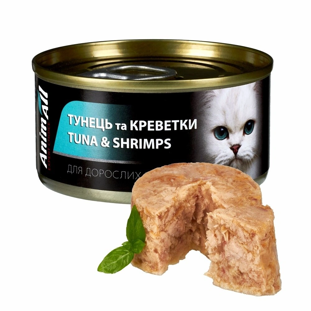 АнімАлл конс.д/кота 85г Тунець та  креветка