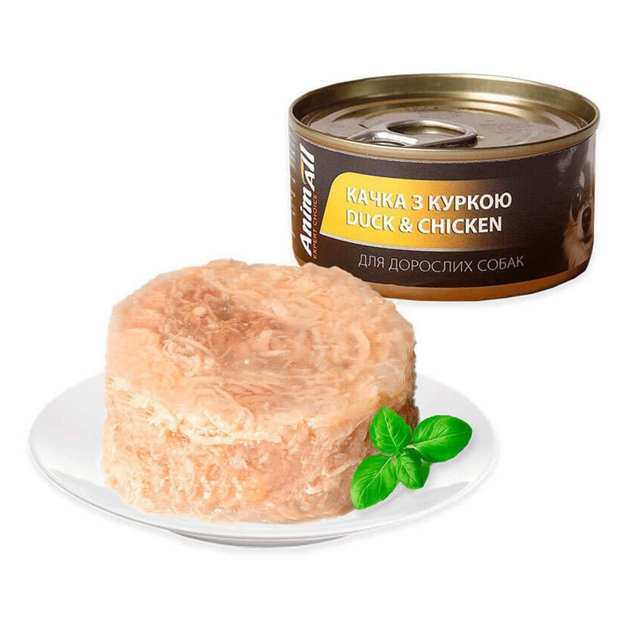 АнімАлл конс.д/собак Курка Качка 85г