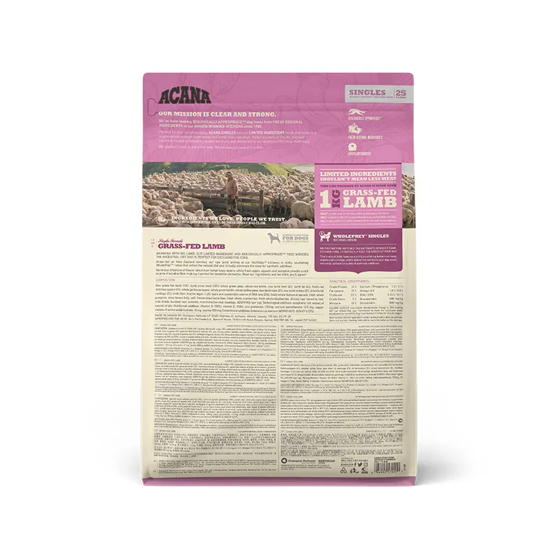 Acana Grass-Fed Lamb сухий корм гіпоалергенний для собак будь-якого віку 2 кг