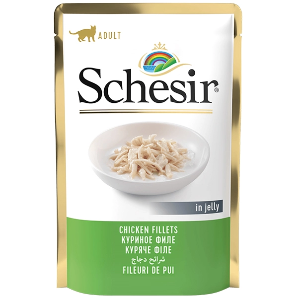 Schesir Шезір пауч 85г д/кота філе Курки желе