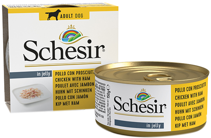 Schesir(Шезір) соб/конс 150г курка/шинка шматочки в желе
