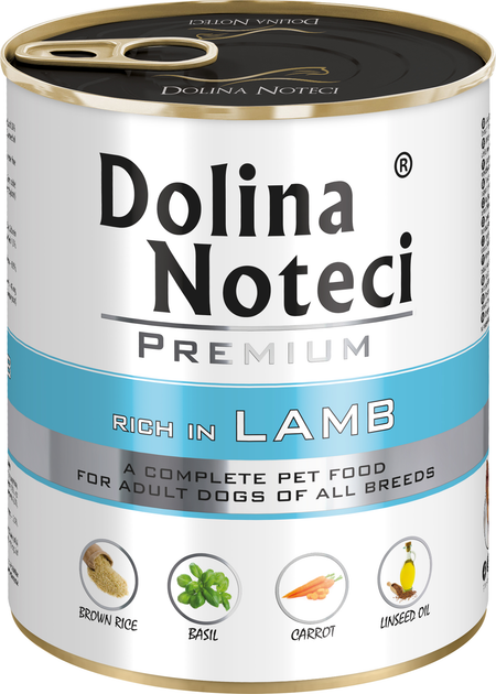 Dolina Noteci Premium конс.800г д/собак Ягня