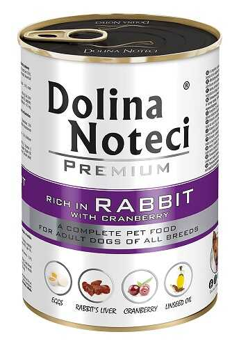 Dolina Noteci Premium конс.800г д/собак Кролик та журавлина