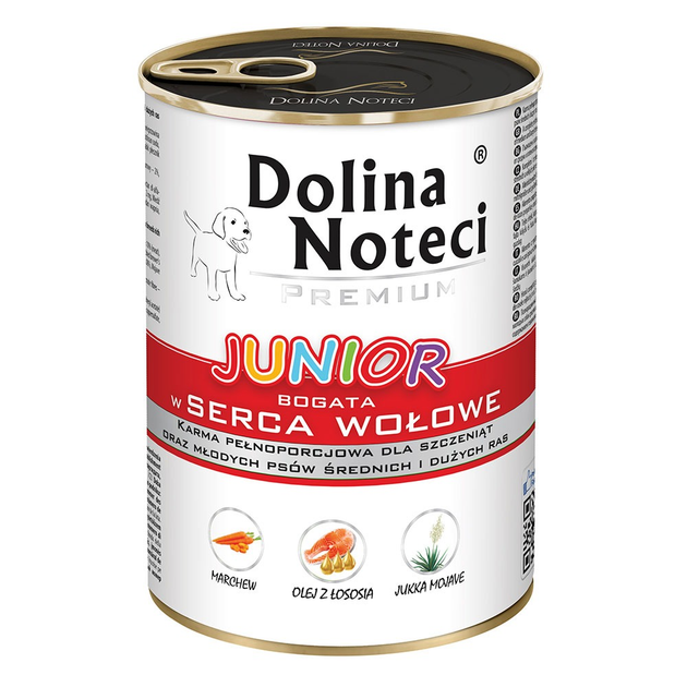 Dolina Noteci Premium конс.400г д/цуценят Яловичина серце