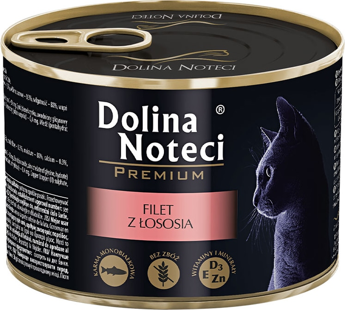 Dolina Noteci Premium конс.185г д/кота Лосось