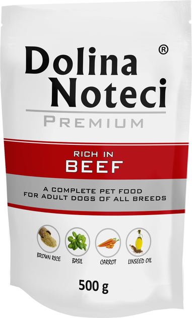 Dolina Noteci Premium пауч 500г д/собак Яловичина