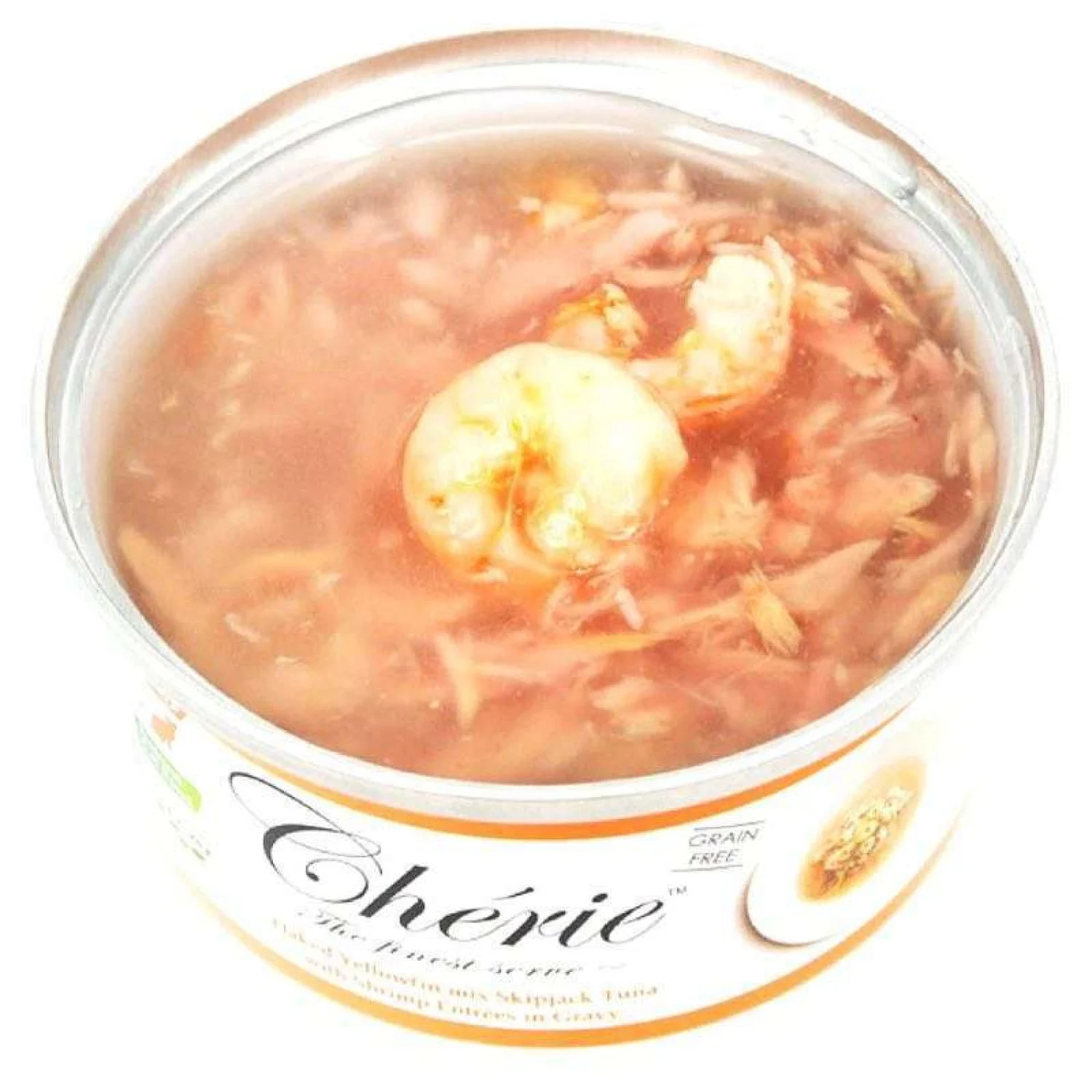 Cherie Шері конс.80г д/кота Тунець та креветка соус