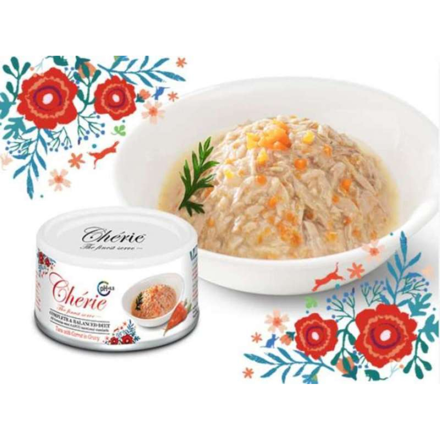 Cherie Шері конс.д/кота 80г Урінарі Тунець та морква соус