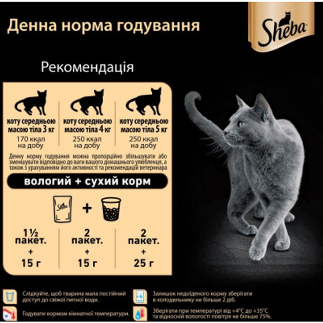 Шеба пауч 85г д/кота Лосось соус 28шт/уп 1шт