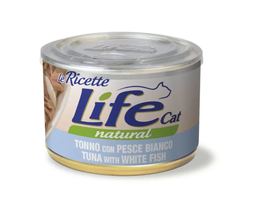 LifeCat кот/конс 150г Le Ricette шматочки тунець/біла риба
