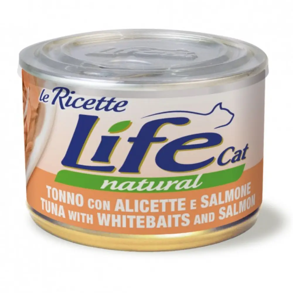 LifeCat кот/конс 150г Le Ricette шматочки тунець/анчоус/лосось