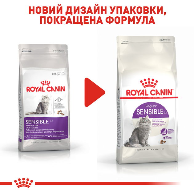 Роял Канін 400г д/кота Sensible 33 Сенсібель 33 для чут.травлення