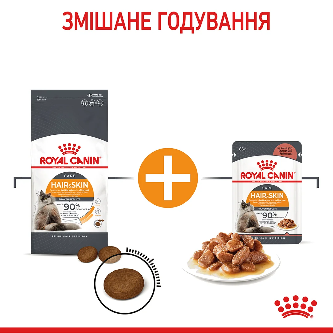 Роял Канін 400г д/кота Hair&Skin Хаір Скін для шкіри та шерсті