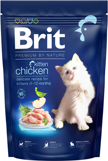Brit Premium Бріт 1,5кг д/кошенят Курка