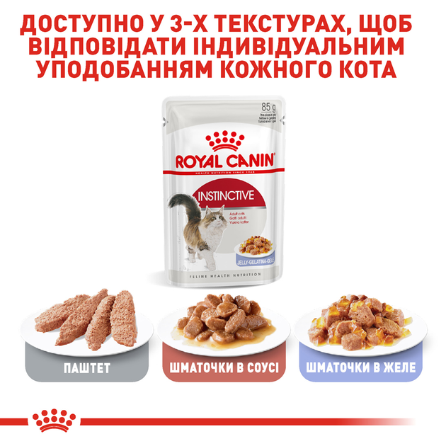 Роял Канін пауч 85г д/кота Інстенктив в желе 12шт/уп 1шт