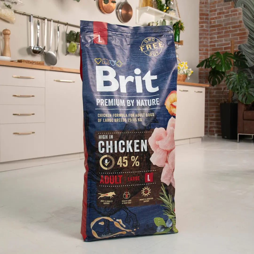 Brit Преміум Бріт соб/сух едалт вел. породи 25-45кг з куркою  L  15 кг