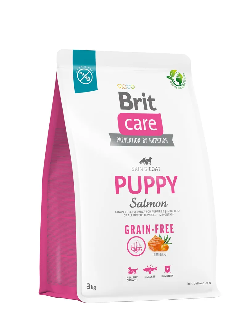 Brit Care Бріт 3кг д/цуценят лосось Грейн Фрі