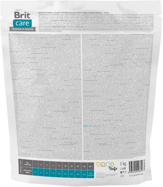 Brit Care Бріт 1кг д/собак всіх порід Лосось