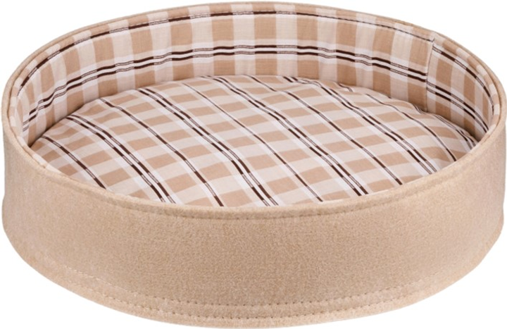 BronzeDog Бортик круглий бязь та фетр Comfort М  45*11см  бежева