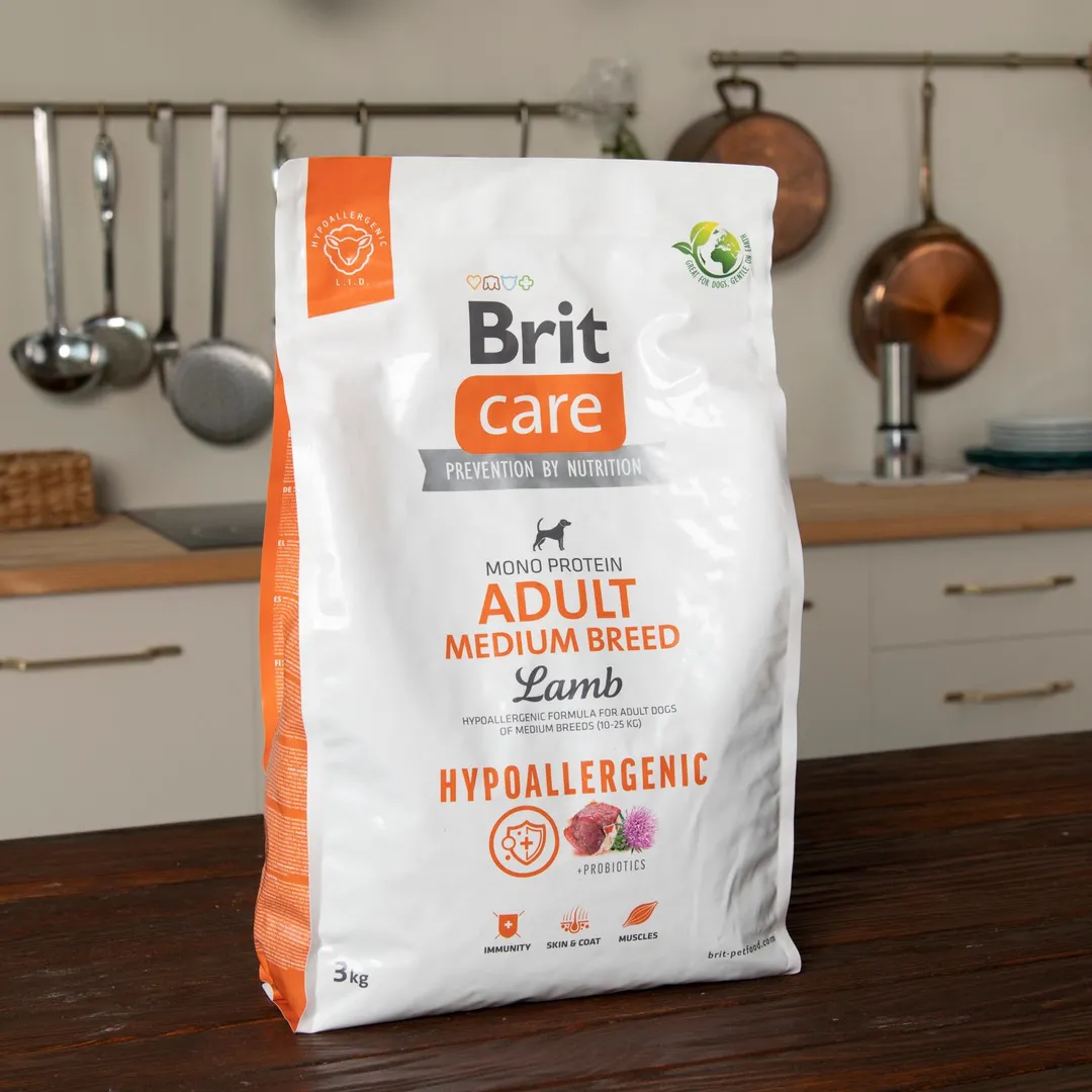 Brit Care Бріт 3кг д/собак 10-25 кг Медіум Гіпоалерген