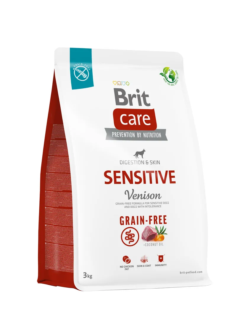 Brit Care Бріт 3кг д/собак Sensitive чутл.травл.Оленина