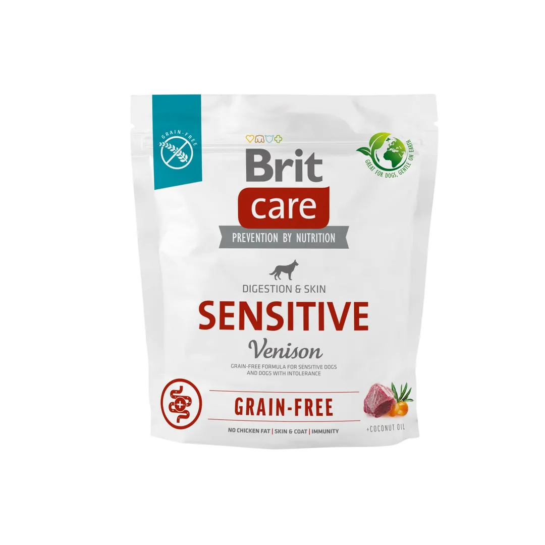 Brit Care Бріт 1кг д/собак Sensitive чутл.травл.Оленина