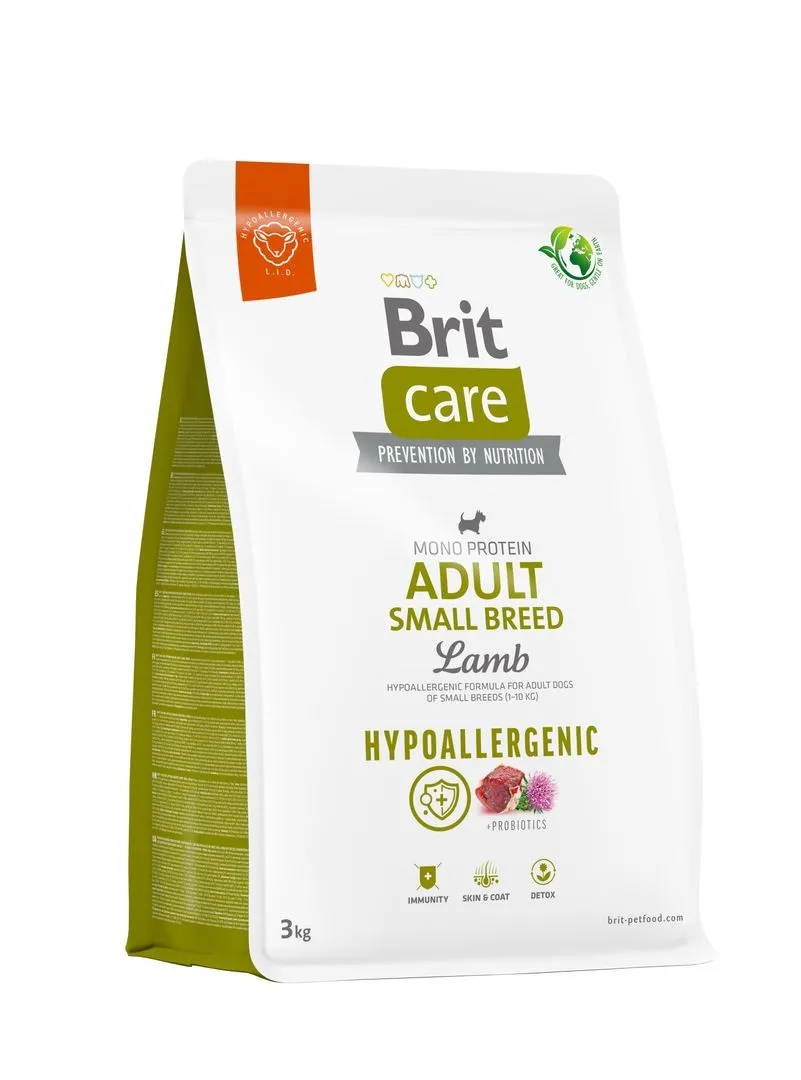 Brit Care Бріт 3кг д/собак міні Гіпоалерген Ягня