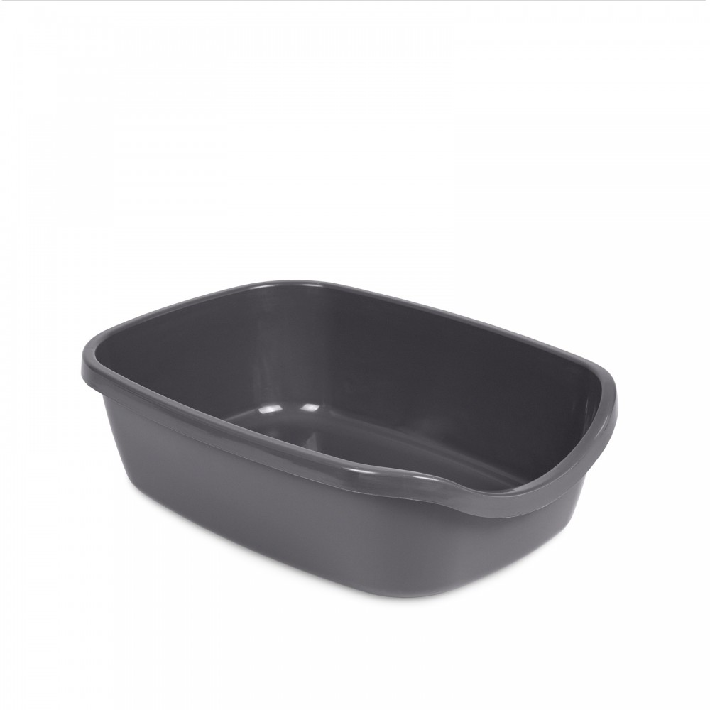 Туалет для котів Comfort M 41х30х13.5, сірий. Арт PR241699