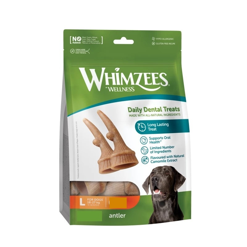 Whimzees ласощі д/собак Ріг натуральні М 1шт