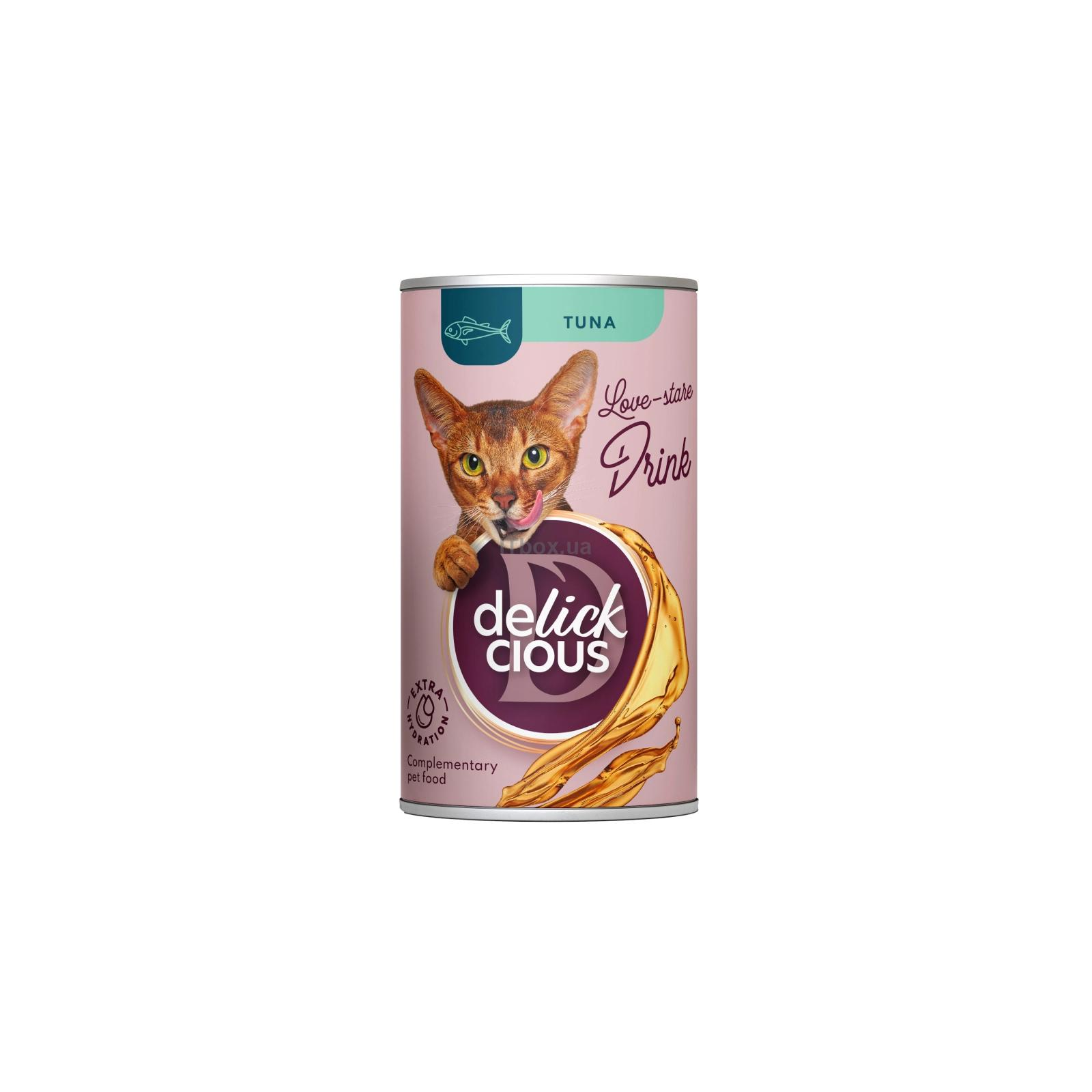 Delickcious Делюшен конс.140г д/кота Суп-напій Тунець