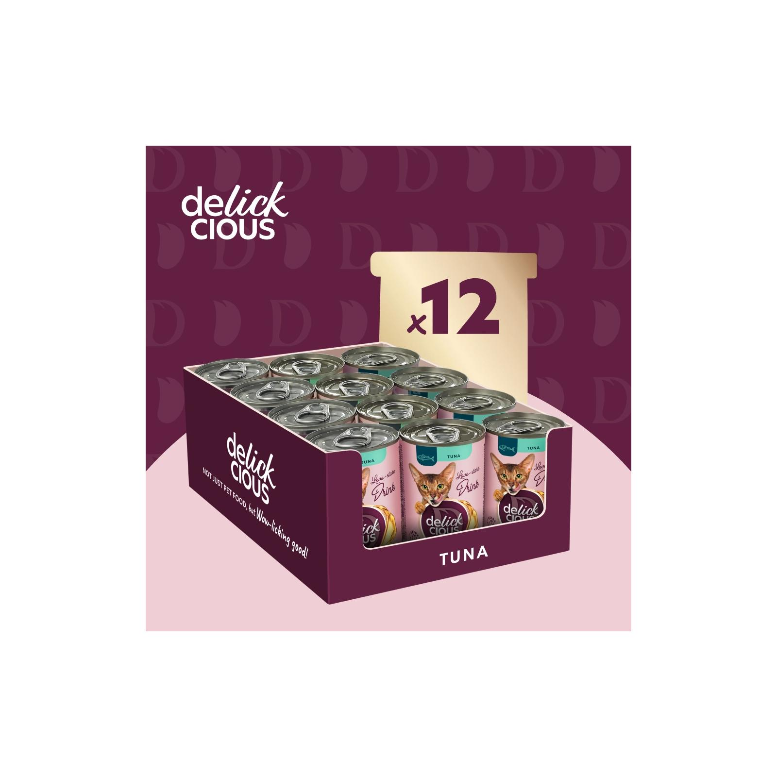 Delickcious Делюшен конс.140г д/кота Суп-напій Тунець
