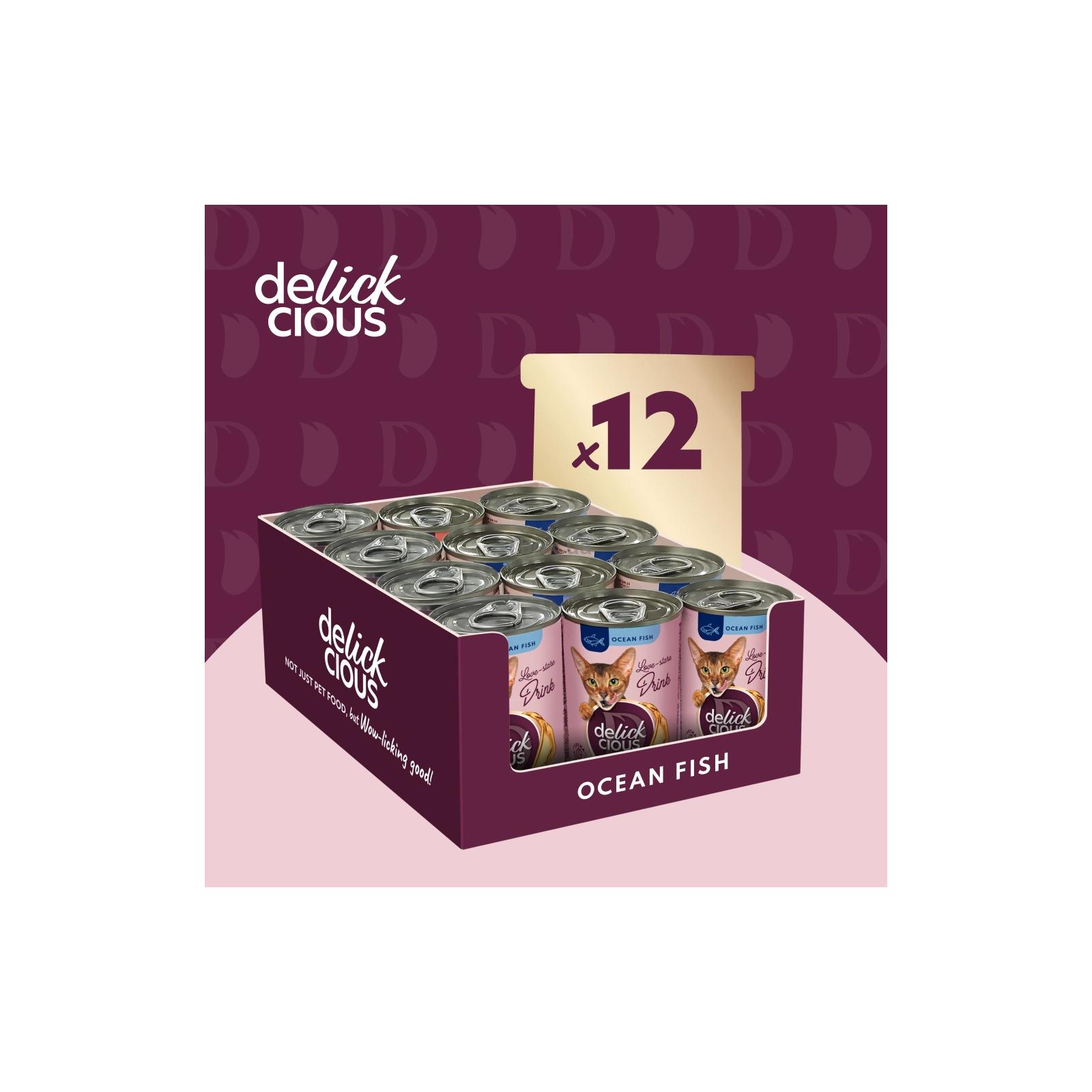 Delickcious Делюшен конс.140г д/кота Суп-напій Окен.риба