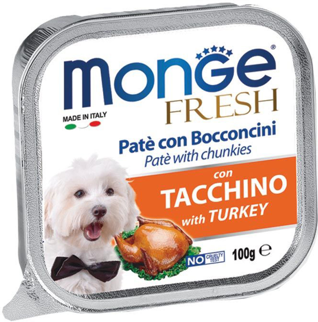 Monge Dog FRESH конс.100г д/собак Індичка