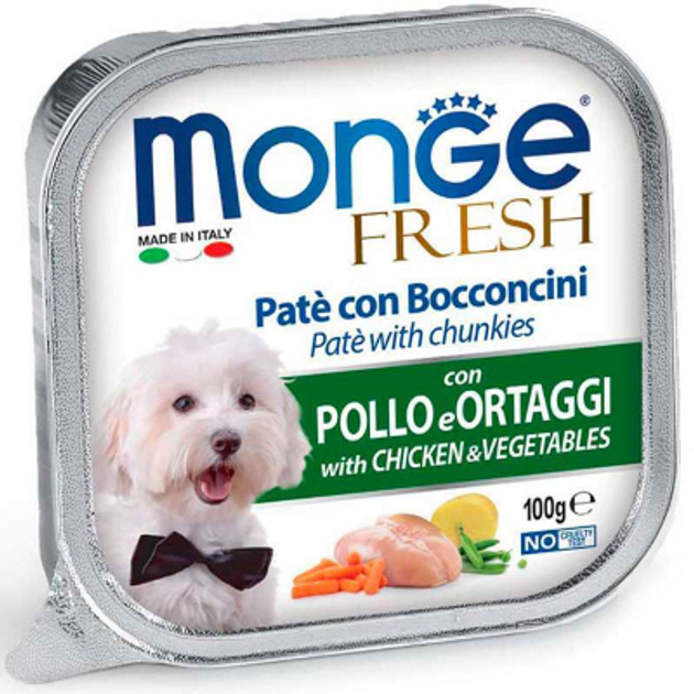 Monge Dog FRESH конс.100г д/собак  Курка овочі