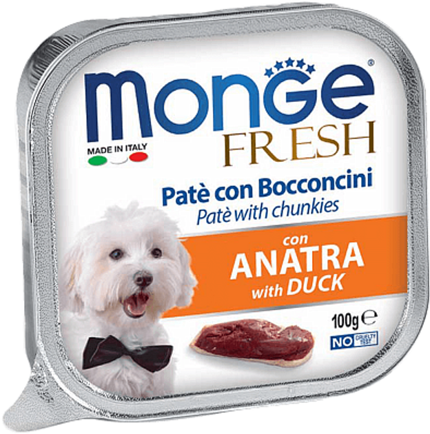 Monge Dog FRESH конс.100г д/собак Качка