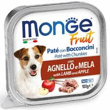 Monge Dog FRUIT конс.100г д/собак монопротеїн Ягня яблуко