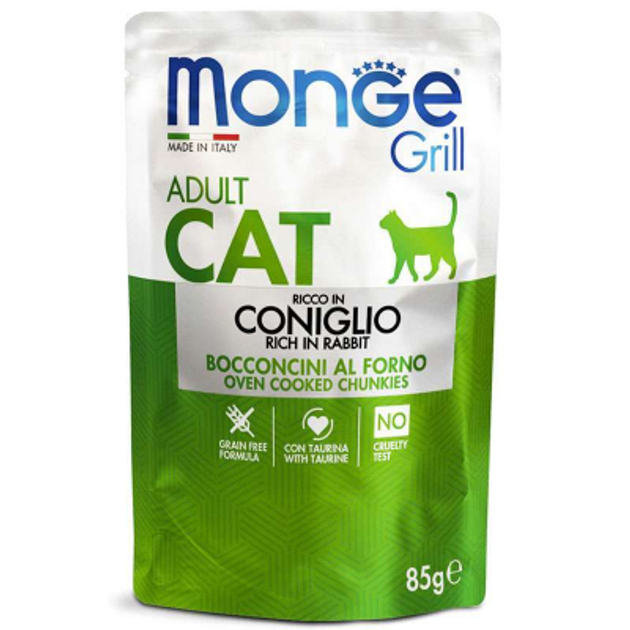 Monge Cat Grill пауч.85г д/кота Кролик