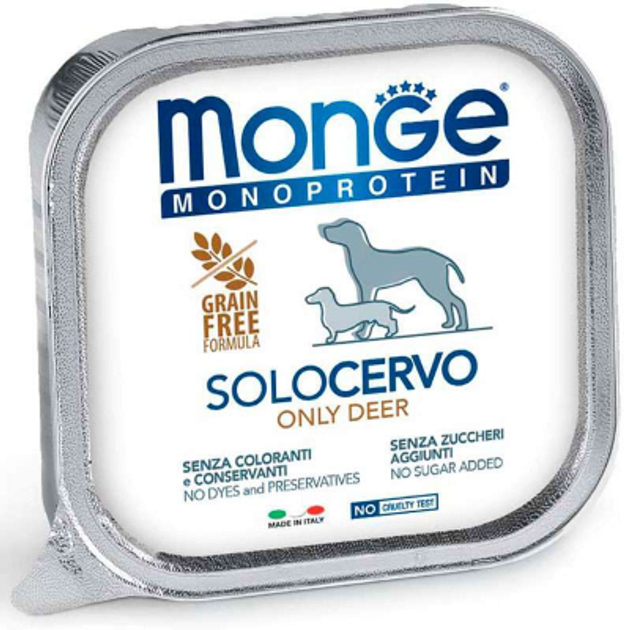 Monge  SOLO соб/конс 150г монопротеїн оленина