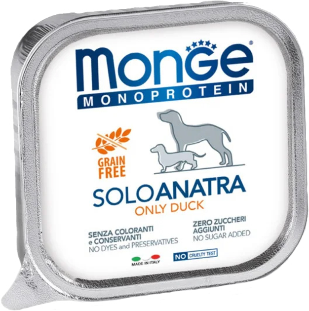 Monge  SOLO соб/конс 150г монопротеїн качка