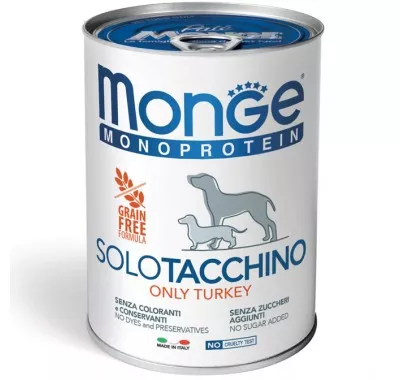 Monge  SOLO соб/конс 400г монопротеїн  індичка