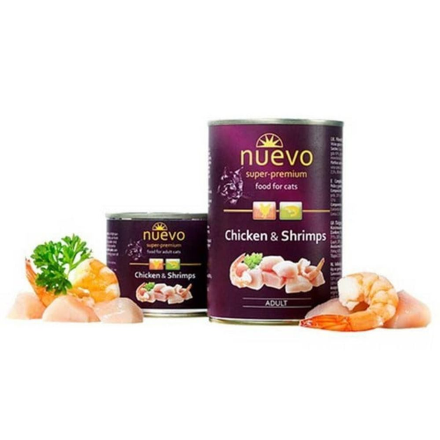 NUEVO Нуево конс.200г д/кота Курка та креветка